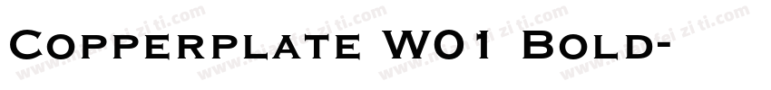 Copperplate W01 Bold字体转换